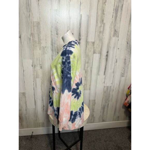 Old Navy Tie-Dye Long Sleeve Tunic Sweatshirt Multicolor Spiral small - Picture 2 of 5